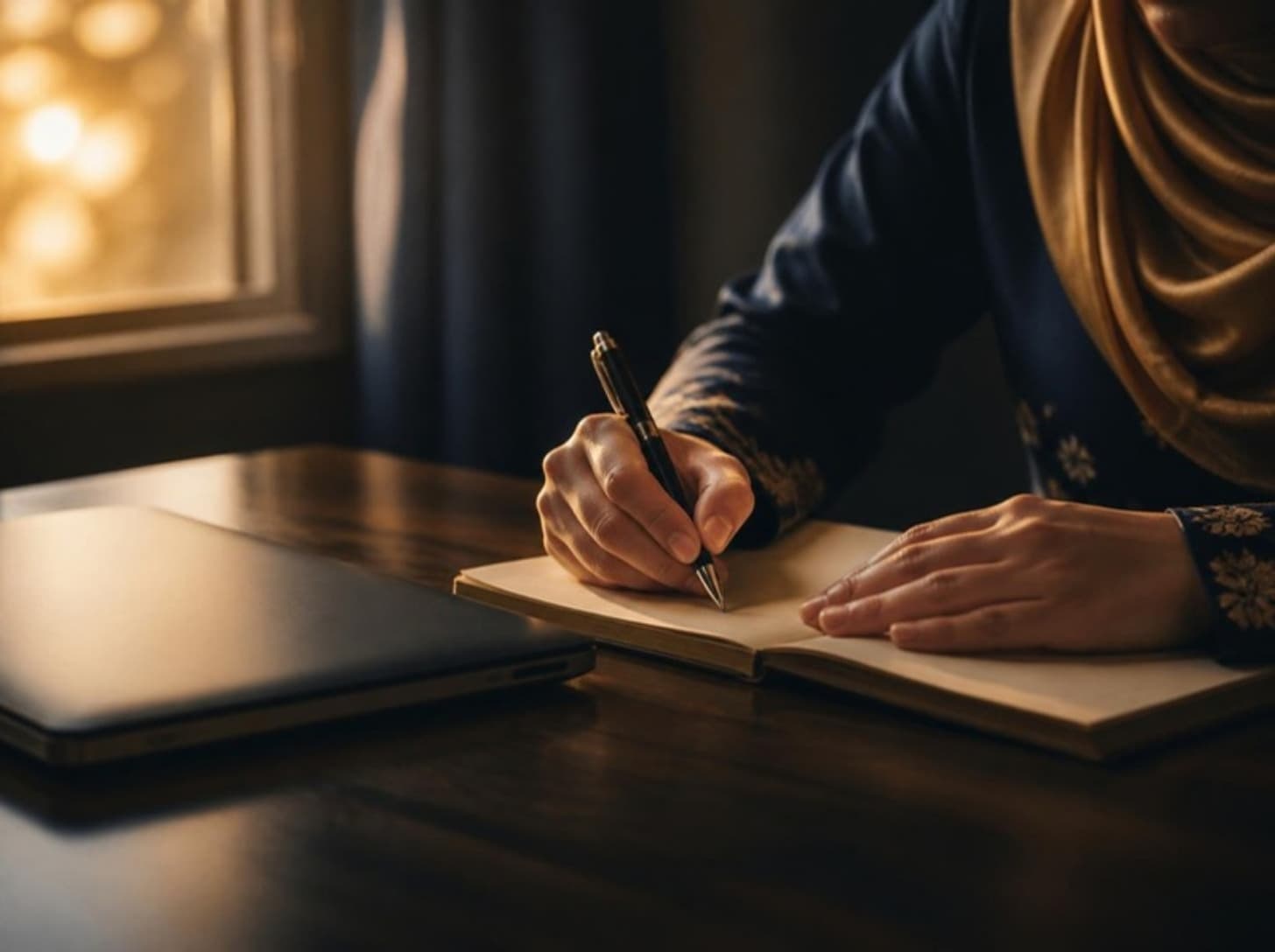 An educator preparing lesson notes