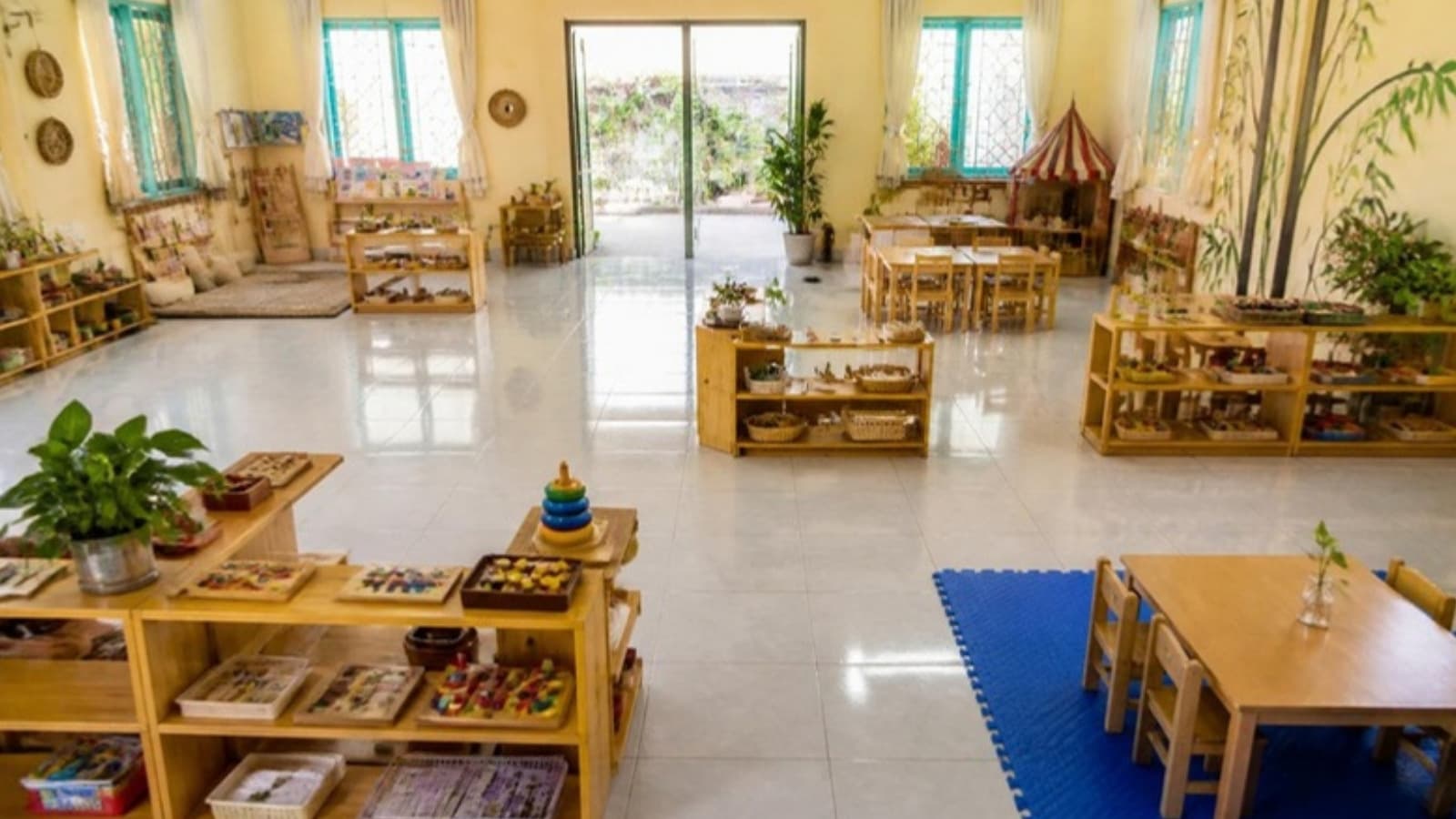 A different preschool classroom interior at a CORDA-partner centre
